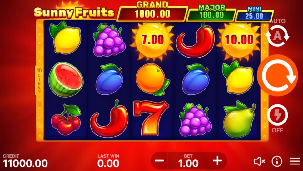 Graj teraz - Sunny Fruits: Hold and Win