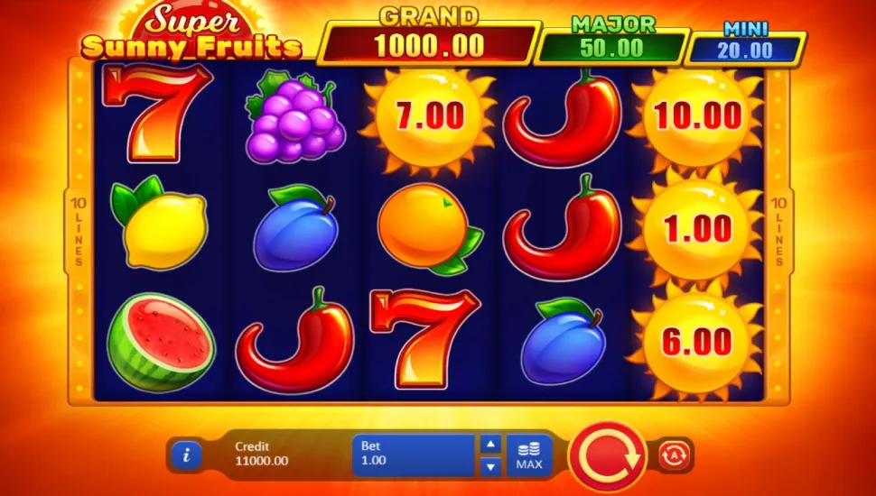 Graj teraz - Super Sunny Fruits: Hold and Win