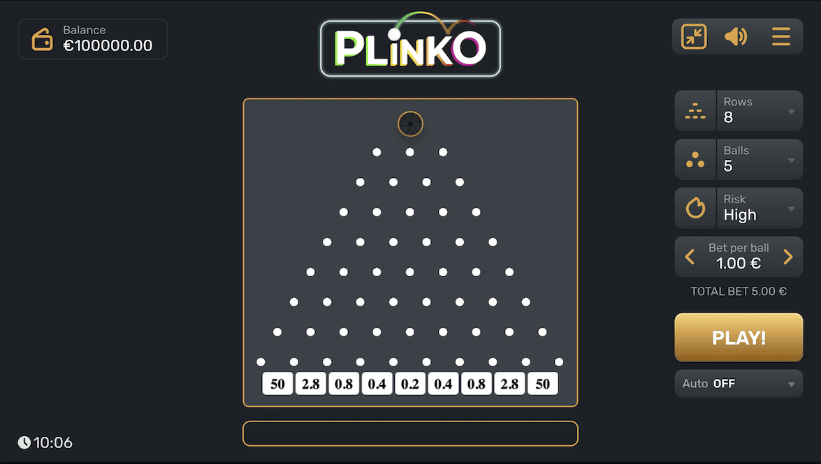 Plinko od Gaming Corps